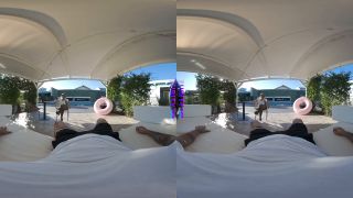 Stockings PURITYVR Big tit blonde Lisa Amane rides a stiff cock at the poolside cabana-2