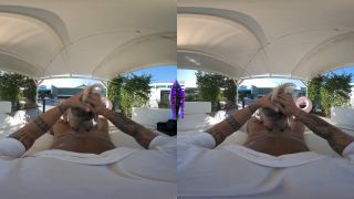 Stockings PURITYVR Big tit blonde Lisa Amane rides a stiff cock at the poolside cabana-5