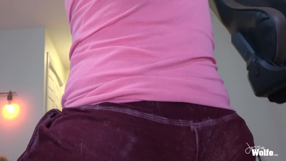 Jessie Wolfe TEASE see through sweatpants - Femdom