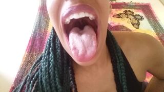 My big mouth and juicy fat tongue Black!-4