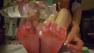 Pt 3FrostyPrincess - School Girl Oils Up Feet-6