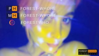 Forest Whore - Night naked walk, licking public toilet and public fetishes  - 2020 - bdsm porn hijab femdom-9