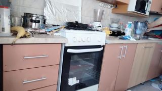 HairyMaid - Amateur hairy brunette, big tits, sensual hairy woman in the kitchen.-5