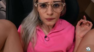 Blonde In Glasses Gets Anal and Huge Facial Amateur!-7