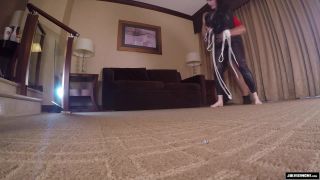 Julie Simone - Bondage Wrestling Femdom Hogtie Foot!-1