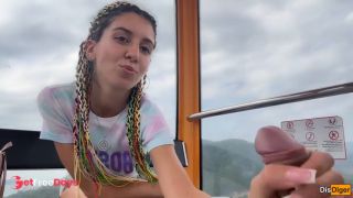 Risky Ferris Wheel Handjob - Stranger Swallows My Cum In Public-0