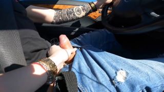 POV I made Him CUM While He Driving CUMSHOT And Nice Feeling !!-0