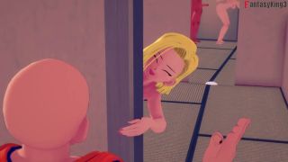 Anime Kame Roshi Fucking Android 18 In front of Krillin  DBZex 6  Full and POV on patreon Fantasyking3-6