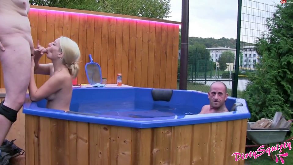 Dirty Squirty - My boyfriend watches me get fucked in the ass by my best friend