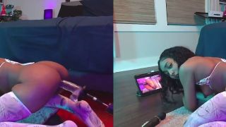 180° In Virtual Reality KhloeSweet in 3D - VR Fucks Herself to HERSELF-7