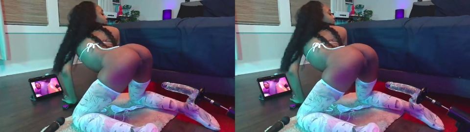 180° In Virtual Reality KhloeSweet in 3D - VR Fucks Herself to HERSELF