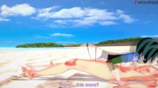 Hentai Gwen fucking on the beach  Total Drama  Full and POV on patreon Fantasyking3-0