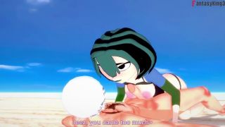 Hentai Gwen fucking on the beach  Total Drama  Full and POV on patreon Fantasyking3-5