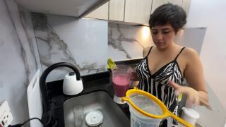 Karolaysexy - My slutty stepsister sees me sick and brings me a stimulant pill by mistake, I get horny.-1