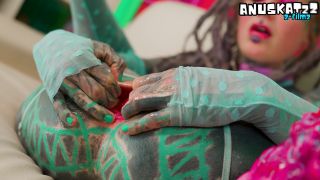 Anuskatzz: Tattoo Lover Squirts with Big Dildos - 1080P HD-6