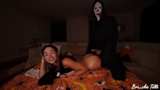 Brooke Tilli - Home Intruder Fucks me Hard while my Boyfriend is Busy on Halloween Nigh [1080p] - Teen-3