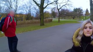 Cute teen swallows cum for cash public blowjob in the park by Eva El ...-4