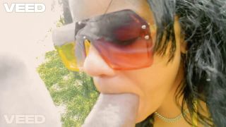 boricualovenyc - NUDE BEACH PARK BLOWJOB COSPLAY EBONY SWIMSUIT BIG DICK SUCKING PARK-3