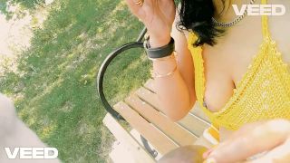 boricualovenyc - NUDE BEACH PARK BLOWJOB COSPLAY EBONY SWIMSUIT BIG DICK SUCKING PARK-7