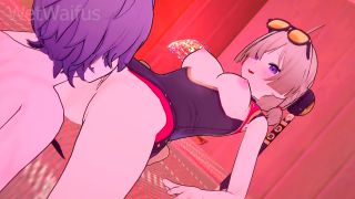 Wet Waifus - Sweety stores so much Cum in her Pussy - Zenless Zone Zero Sex-3