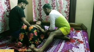 Amazing hot desi threes sex hot milf bhabhi vs two devars in h....-1