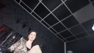 xxx video 42 GERMAN FEMDOM Lady Victoria Valente - Be my heels licker and foot kisser! Fully fashioned stockings and white extreme 6 inch mules - extreme - high heels porn merciless femdom-0