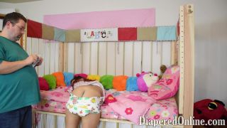 Diaperedonline2Red Red Cramping in Crib-2