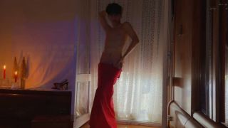 Dress "Adult cinematography: red dress, heels, music, headphones… and PH’s finest BOOM ever."-9
