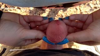 Public Handjob On Hiking Trail With Two Massive Cumshots! – ClawsQueen Foot-7