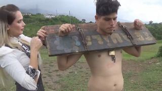 Punishment Latin Beauties In High Heels – Medieval Punishment – Goddess Joanna-2