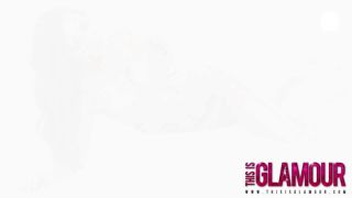 Laura Hollyman in Lavender Lingerie Glam 2014 Must-See!-1