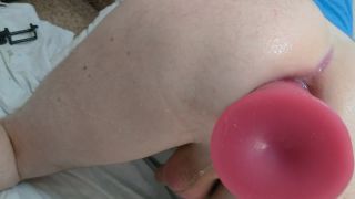 Fucked her boyfriend with a big butt plug in the ass Sex ...-1