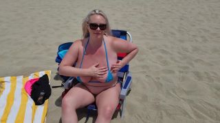 M@nyV1ds - Cameron Skye - Huge Tits Milf Tiny Beach Thong-0