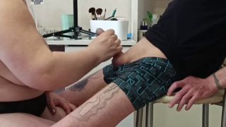 Cum Stepmom does blowjob and dick fingering until I cum-7